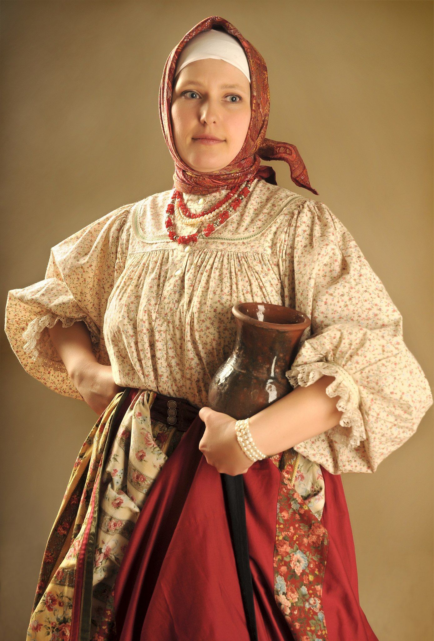 Girls in Slavic costumes in Siliguri